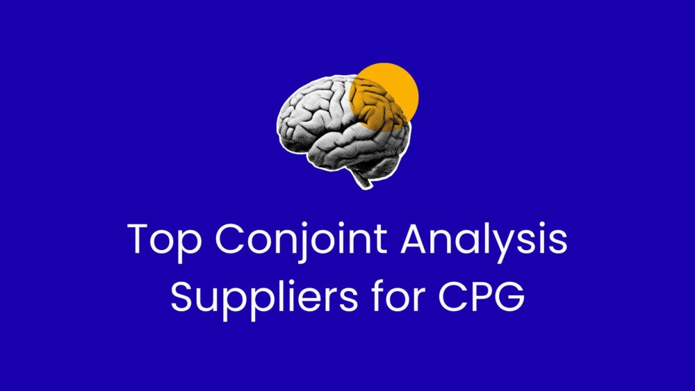 Top conjoint analysis study suppliers for CPG